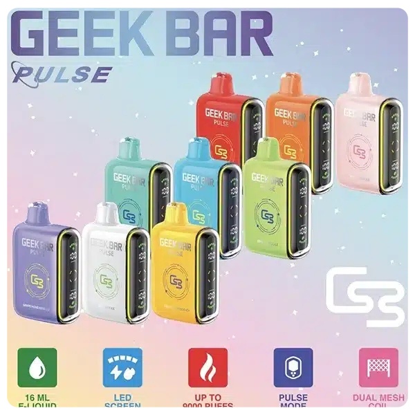拋棄式電子煙Geek Bar Pulse 15000口 雙模式調整 口味齊全